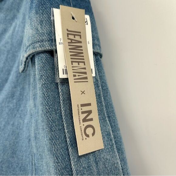 Jeannie Mai X INC Denim Belted Cargo Shorts NEW! - Picture 6 of 10